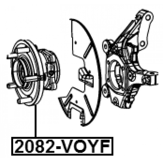 2082-VOYF - Pyörän napa 