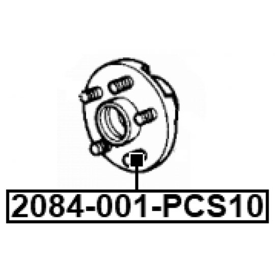 2084-001-PCS10 - Wheel Stud 