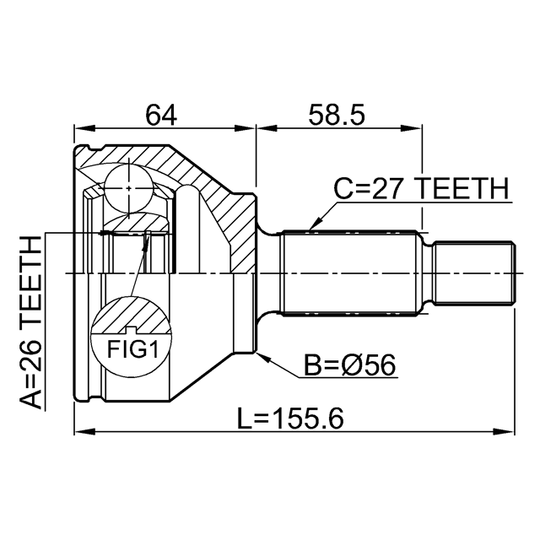 2110-CAK - Joint Kit, drive shaft 