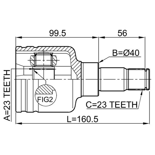 2111-CB316LH - Joint Kit, drive shaft 