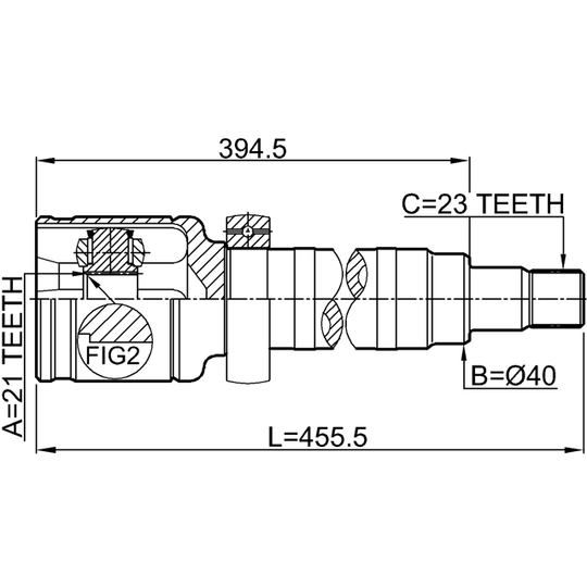 2111-FUSMTRH - Joint Kit, drive shaft 