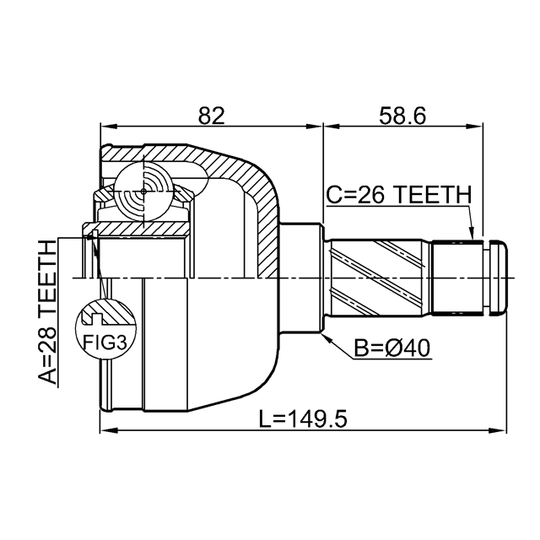 2111-GALLH - Joint Kit, drive shaft 