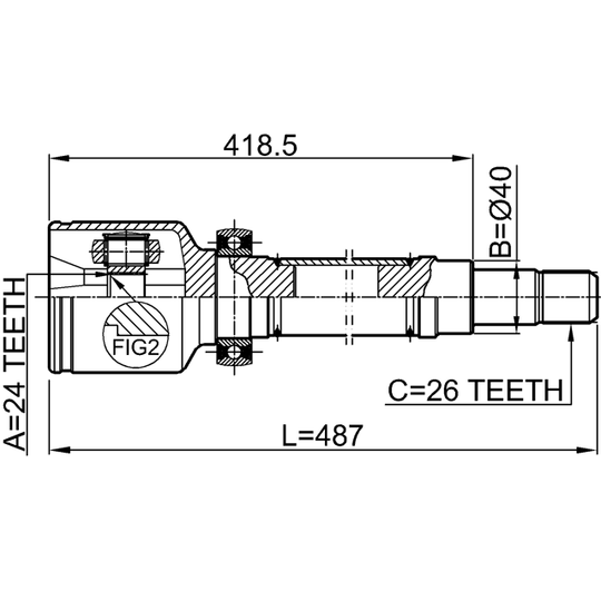 2111-TC7RH - Joint Kit, drive shaft 