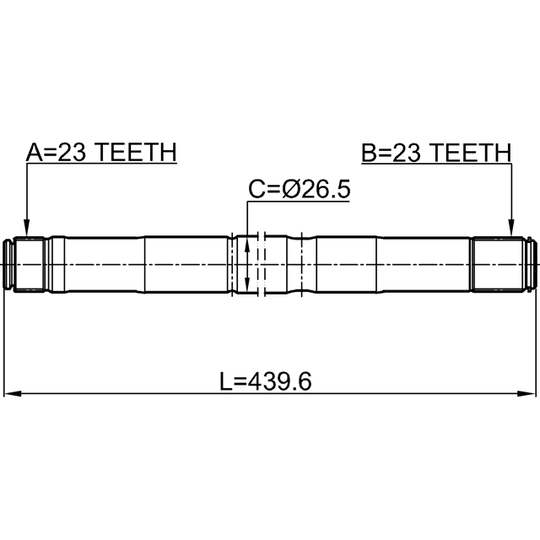 2112-FOCIIRH - Drive Shaft 