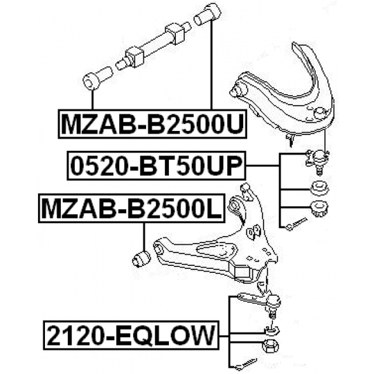 2120-EQLOW - Ball Joint 