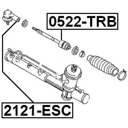 2121-ESC - Tie Rod End 