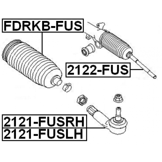 2122-FUS - Tie Rod Axle Joint 