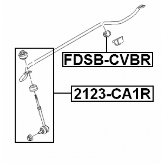2123-CA1R - Rod/Strut, stabiliser 