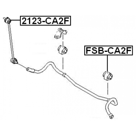 2123-CA2F - Rod/Strut, stabiliser 