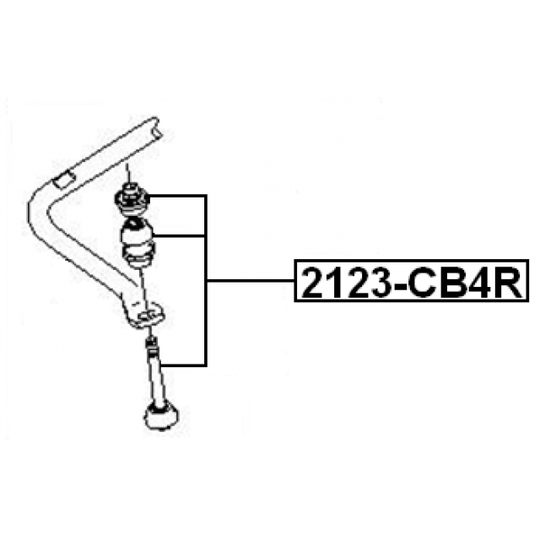 2123-CB4R - Rod/Strut, stabiliser 