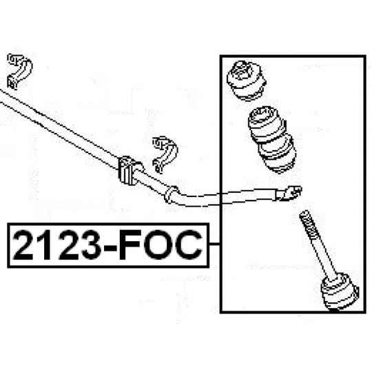 2123-FOC - Rod/Strut, stabiliser 