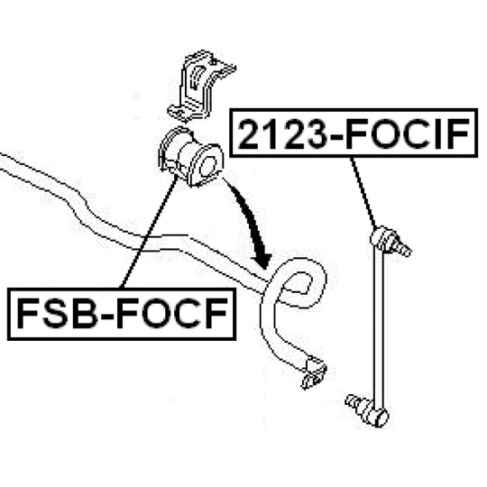 2123-FOCIF - Rod/Strut, stabiliser 