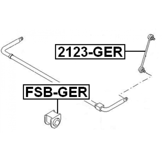 2123-GER - Rod/Strut, stabiliser 