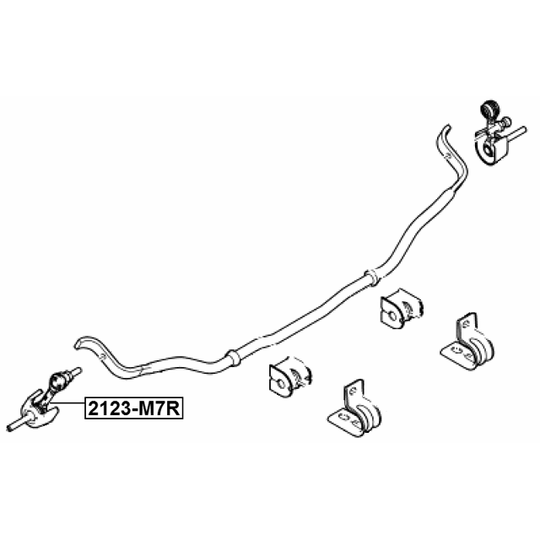 2123-M7R - Rod/Strut, stabiliser 