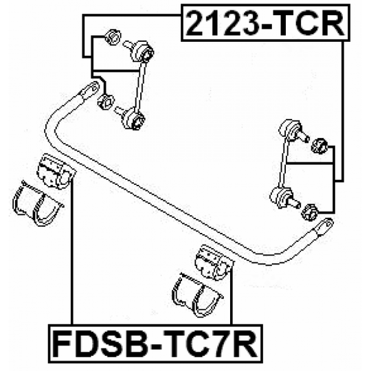 2123-TCR - Rod/Strut, stabiliser 