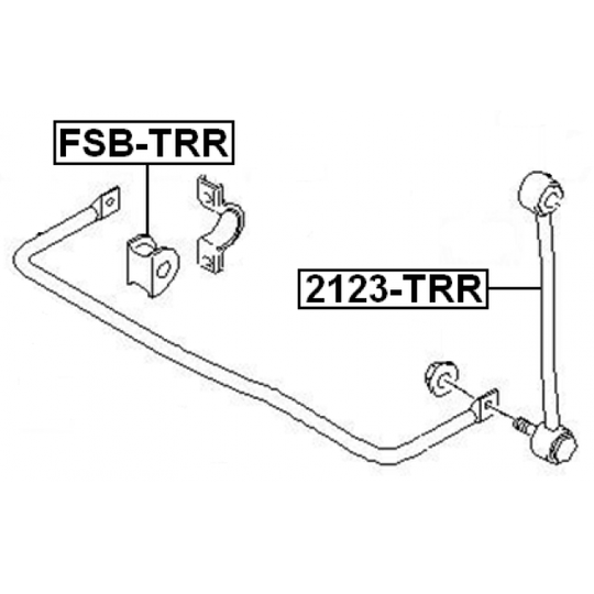 2123-TRR - Rod/Strut, stabiliser 