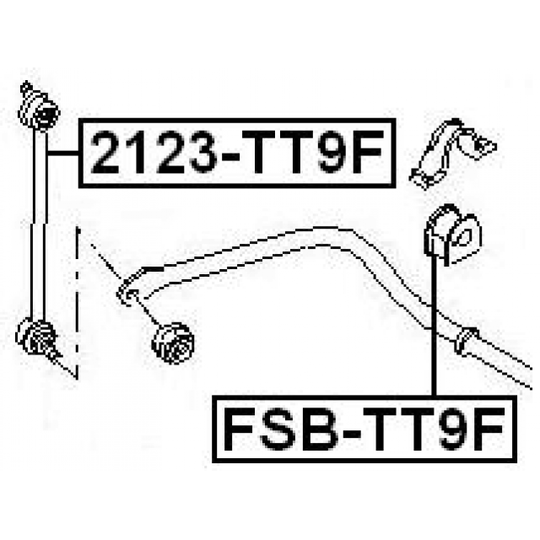 2123-TT9F - Tanko, kallistuksenvaimennin 