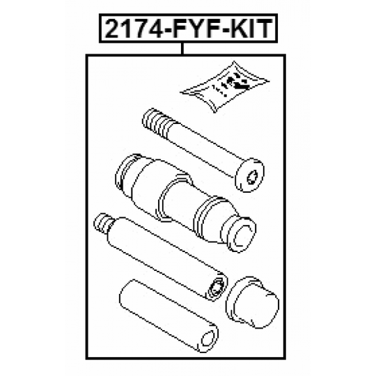 2174-FYF-KIT - Guide Bolt, brake caliper 