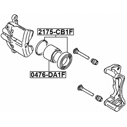 2175-CB1F - Repair Kit, brake caliper 