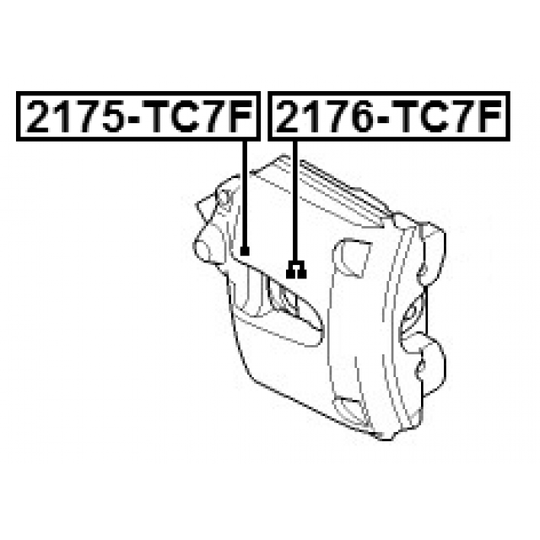 2175-TC7F - Repair Kit, brake caliper 