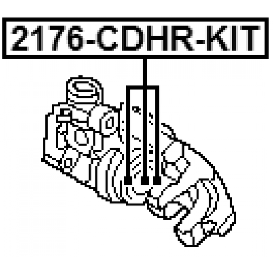 2176-CDHR-KIT - Repair Kit, brake caliper 