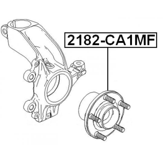 2182-CA1MF - Wheel Hub 