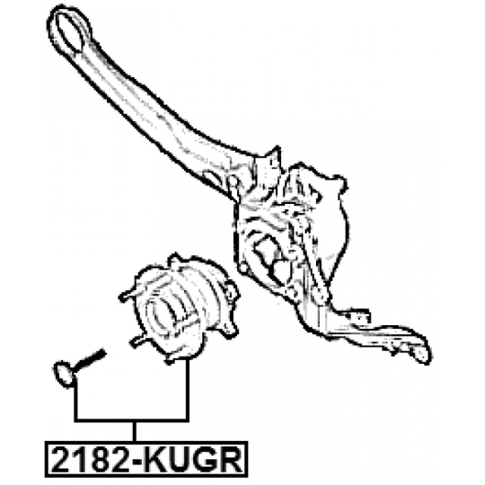 2182-KUGR - Hjulnav 