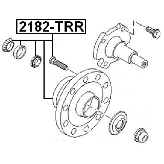 2182-TRR - Pyörän napa 