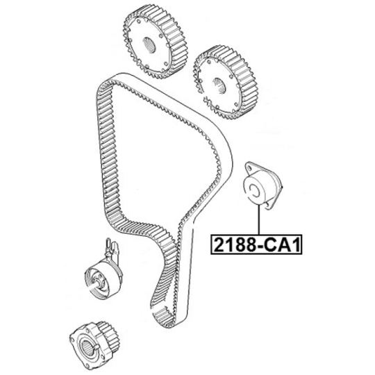 2188-CA1 - Styrrulle, kuggrem 