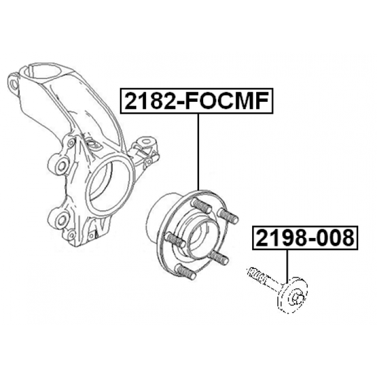 2198-008 - Fastening Bolt, control arm 