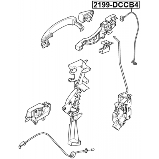 2199-DCCB4 - Cable, door release 