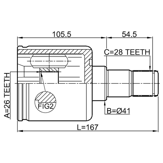 2211-CEED - Joint Kit, drive shaft 