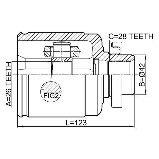 2211-OPIRH - Ledsats, drivaxel 