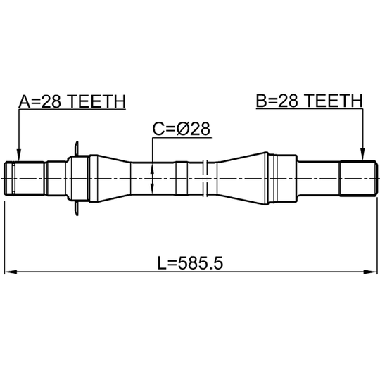 2212-CARATRH - Drivaxel 