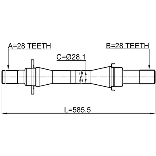 2212-CARFMCRH - Drivaxel 