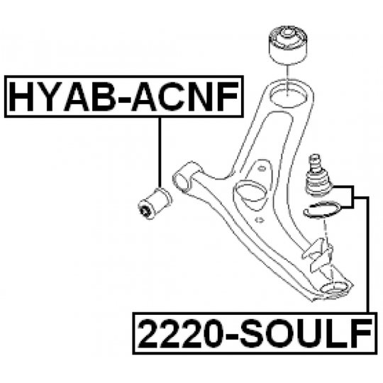 2220-SOULF - Ball Joint 