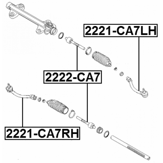 2221-CA7LH - Raidetangon pää 