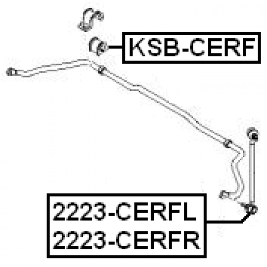 2223-CERFR - Rod/Strut, stabiliser 