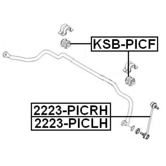 2223-PICRH - Rod/Strut, stabiliser 