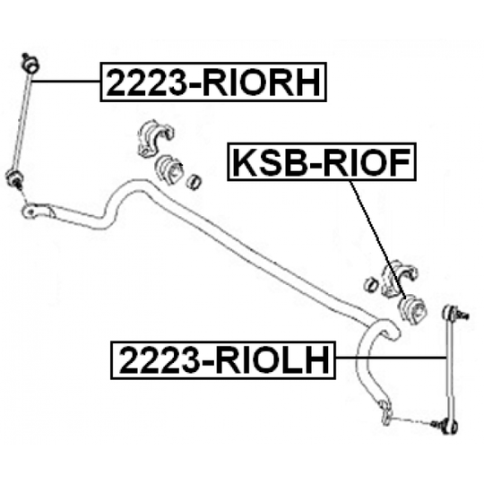 2223-RIOLH - Rod/Strut, stabiliser 