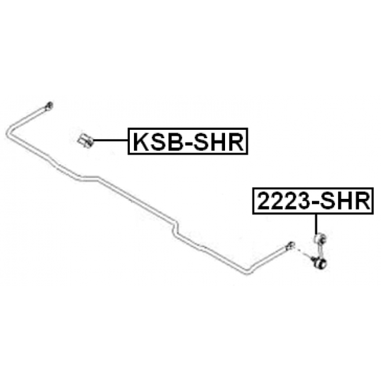 2223-SHR - Rod/Strut, stabiliser 