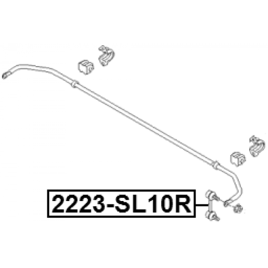 2223-SL10R - Länk, krängningshämmare 