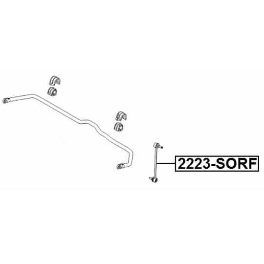 2223-SORF - Länk, krängningshämmare 