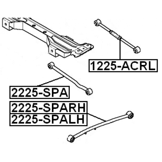 2225-SPALH - Track Control Arm 