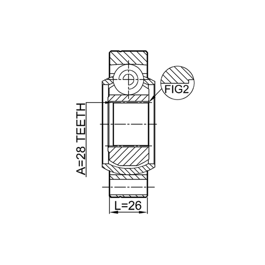 2311-TR5RR - Joint Kit, drive shaft 