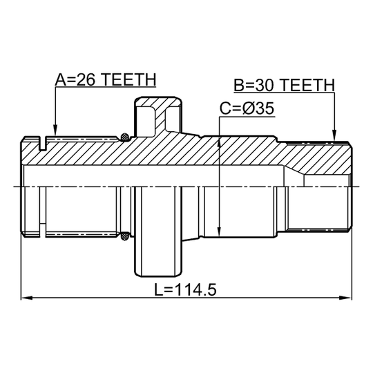 2312-TRANST5 - Drive Shaft 