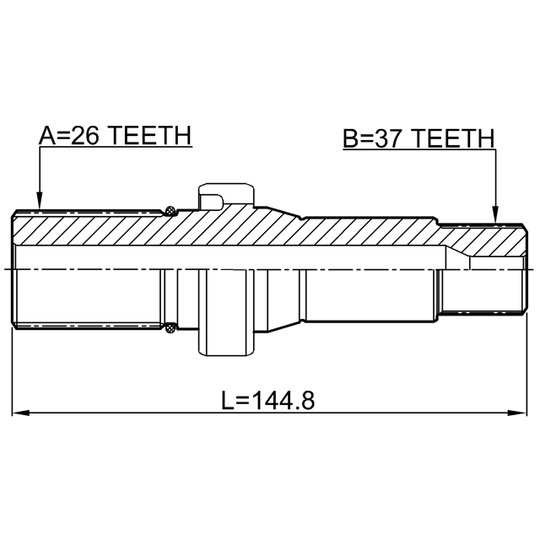 2312-TRANST5RH - Drivaxel 