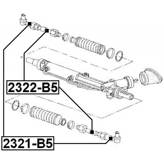 2322-B5 - Tie Rod Axle Joint 