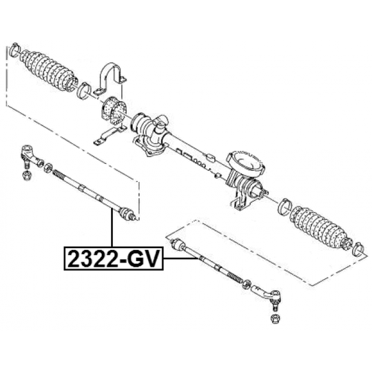 2322-GV - Tie Rod Axle Joint 