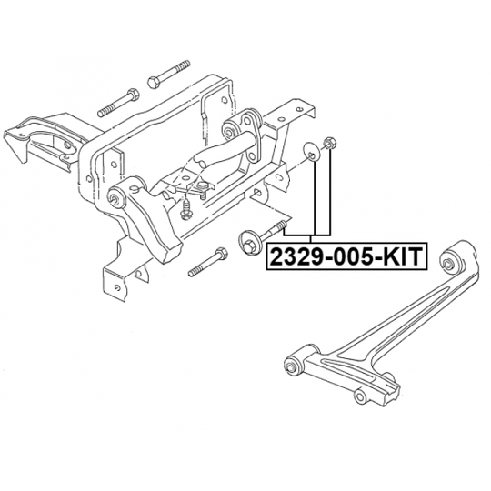 2329-005-KIT - Kallistumansäätöruuvi 